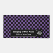 Intelligenter Lila Karo: Berufliches Unternehmen Schreibtischunterlage (Vorderseite)