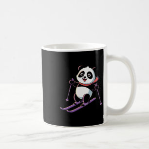 Intelligenter Panda spielt Ski lustig humorvoll Kaffeetasse