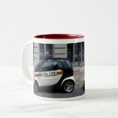 intelligenter Polizeiwagen Zweifarbige Tasse (Vorderseite Links)