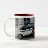 intelligenter Polizeiwagen Zweifarbige Tasse (Links)