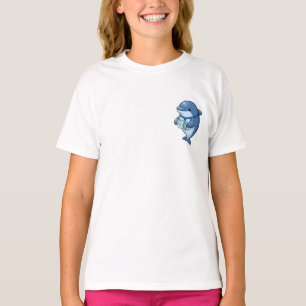 Intelligenter professioneller blauer Delfin Kinder T-Shirt