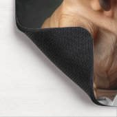 Intelligenter Shar Pei Hund mit Buch Design Mousepad (Ecke)