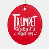 Intelligenter Trumpet-Rough Text Keramik Ornament (Links)