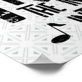 Intelligenter Trumpet-Rough Text Poster (Ecke)