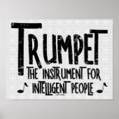 Intelligenter Trumpet-Rough Text Poster (Vorne)