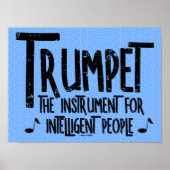 Intelligenter Trumpet-Rough Text Poster (Vorne)