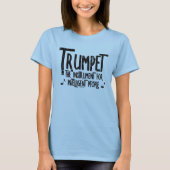 Intelligenter Trumpet-Rough Text T-Shirt (Vorderseite)