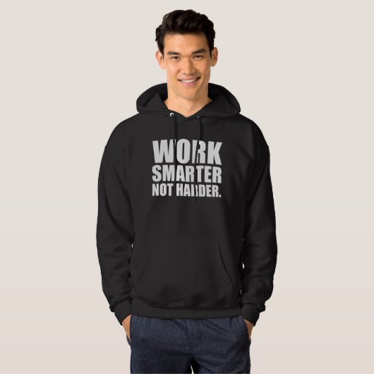 Intelligenter und Motivierend arbeiten Hoodie (Vorne ganz)