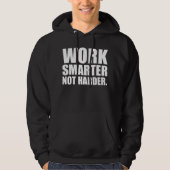 Intelligenter und Motivierend arbeiten Hoodie (Vorderseite)