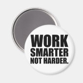 Intelligenter und Motivierend arbeiten Magnet (Vorderseite/Rückseite)