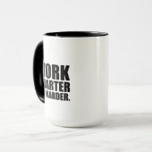Intelligenter und Motivierend arbeiten Tasse (Vorderseite Links)