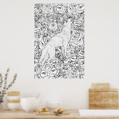Intelligenter Wolf Poster (Küche)