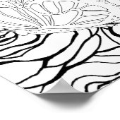 Intelligenter Wolf Poster (Ecke)