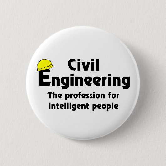 Intelligenter Ziviler Ingenieur Button (Vorderseite)