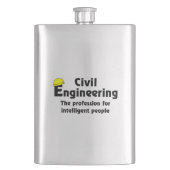Intelligenter Ziviler Ingenieur Flachmann (Vorderseite)