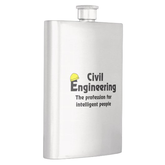 Intelligenter Ziviler Ingenieur Flachmann (Rechts)