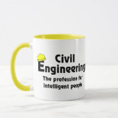 Intelligenter Ziviler Ingenieur Tasse (Links)