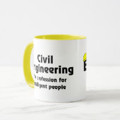 Intelligenter Ziviler Ingenieur Tasse (Vorderseite Links)