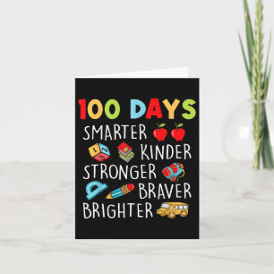Intelligentere Kinder 100 Tage der Schule 1 Karte