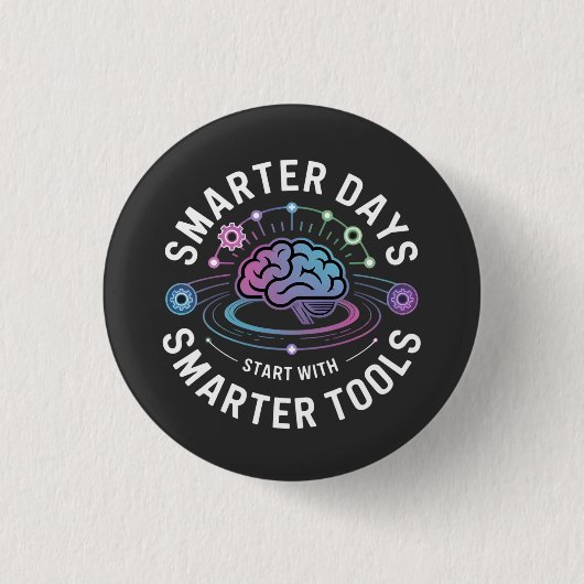 Intelligentere künstliche Intelligenz Button (Vorderseite)