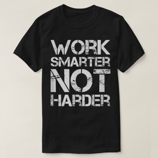 Intelligentere und nicht schwierige Motivation T-Shirt (Design vorne)