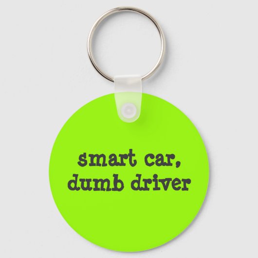 intelligentes Auto, dummer Fahrer Schlüsselanhänger (Vorderseite)
