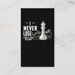 Intelligentes Brettspiel für Smart Chess Player Visitenkarte