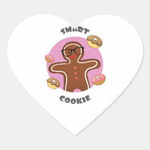 Intelligentes Cookie mit Leckereien Herz-Aufkleber
