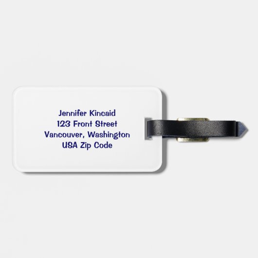 Intelligentes Eichhörnchen, das ein Wörterbuch Gepäckanhänger (Rückseite horizontal)