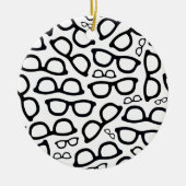 Intelligentes Glas-Muster Keramik Ornament (Vorne)