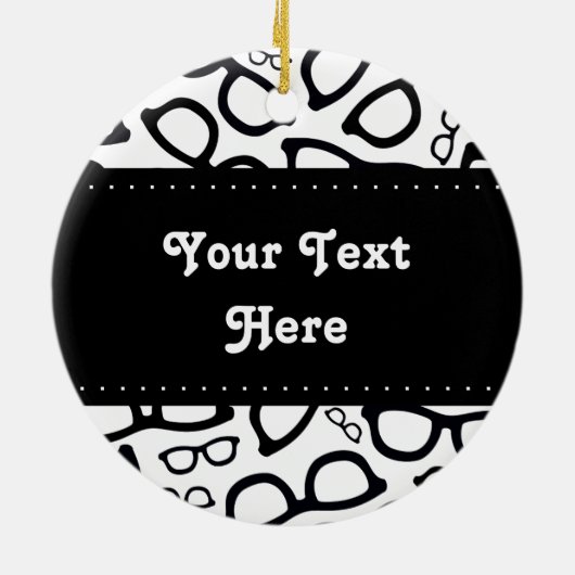 Intelligentes Glas-Muster Keramikornament (Hinten)