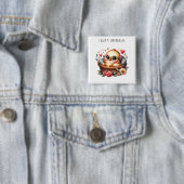 Intelligentes Huhn Geburtstag Button (Beispiel)