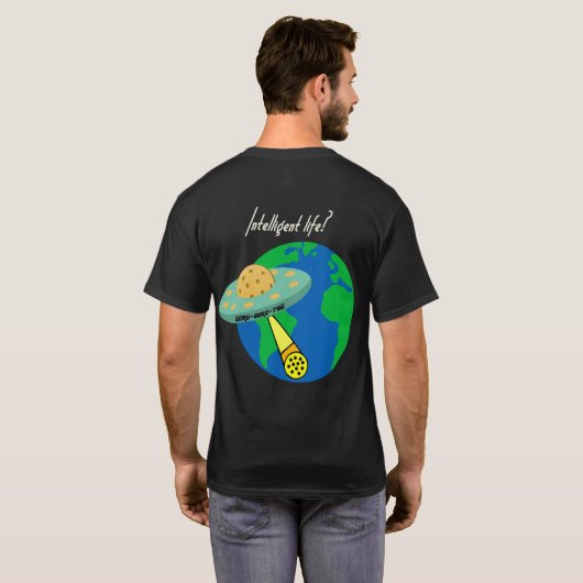 Intelligentes Leben? T-Shirt (Schwarz voll)