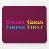 Intelligentes Mädchen-Enderste Geschenke Mousepad (Vorne)