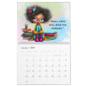 Intelligentes Mädchen Motivations-Studien-Wandkale Kalender (Jan 2027)