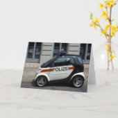 intelligentes Polizeiauto Karte (Gelbe Blume)