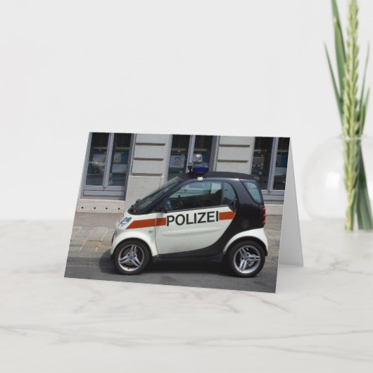 intelligentes Polizeiauto Karte (Vorderseite)