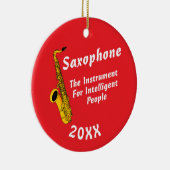 Intelligentes Saxophon Keramik Ornament (Rechts)