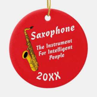 Intelligentes Saxophon Keramik Ornament