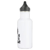 Intelligentes schwarzes Mädchen-Bild auf Edelstahlflasche (Rechts)