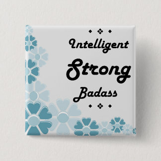 Intelligentes starkes Badass motivierend Button
