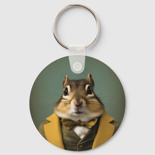 Intelligentes Streifenhörnchen Schlüsselanhänger (Vorderseite)