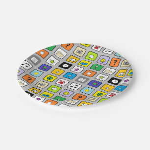 "Intelligentes Telefon-" Papier-Teller Pappteller