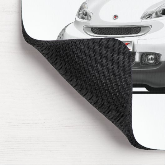 Intelligentes weißes Auto Mousepad (Ecke)