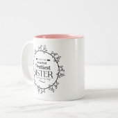 intelligenteste hübschste Schwester des schwarzen Zweifarbige Tasse (Vorderseite Links)