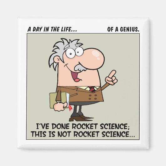 Intelligenteste Person am Arbeitsplatz Magnet (Vorne)