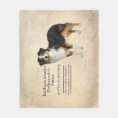 Intelligenz des Blue Merle Australian Shepherd Fleecedecke (Vorderseite)