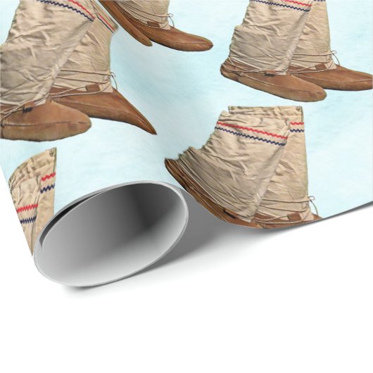 Intelligenz im Schnee Geschenkpapier (Rolleneckpunkt)