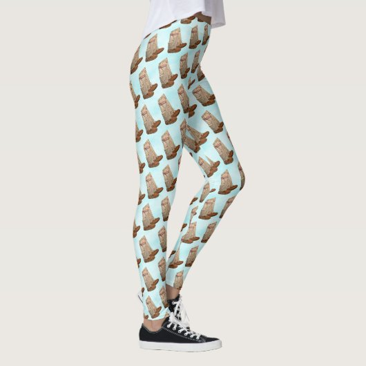 Intelligenz im Schnee Leggings (Rechts)