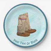 Intelligenz im Schnee Pappteller (Vorderseite)